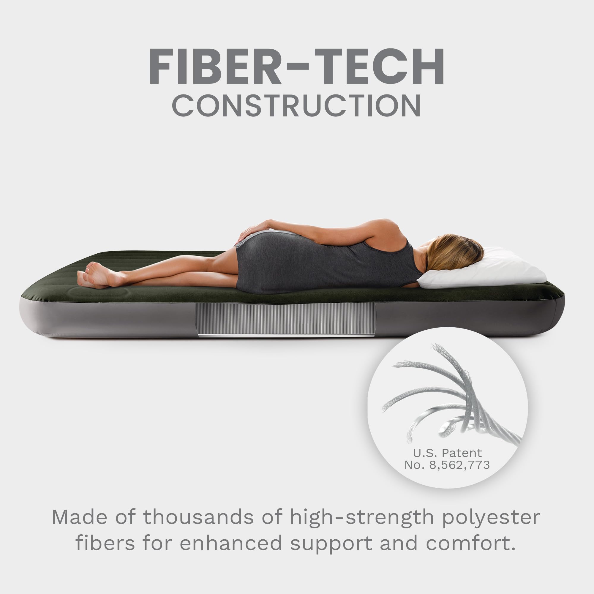 Intex edge stability helps sleepers stay centered