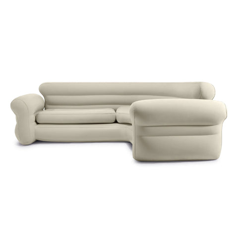 Intex inflatable corner sofa provides spacious seating for guests