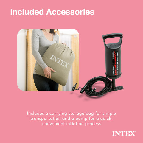 Intex double support structure provides a stable sleeping surface