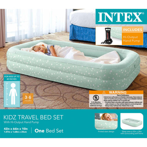 Intex raised sides offer a safe edge for toddlers