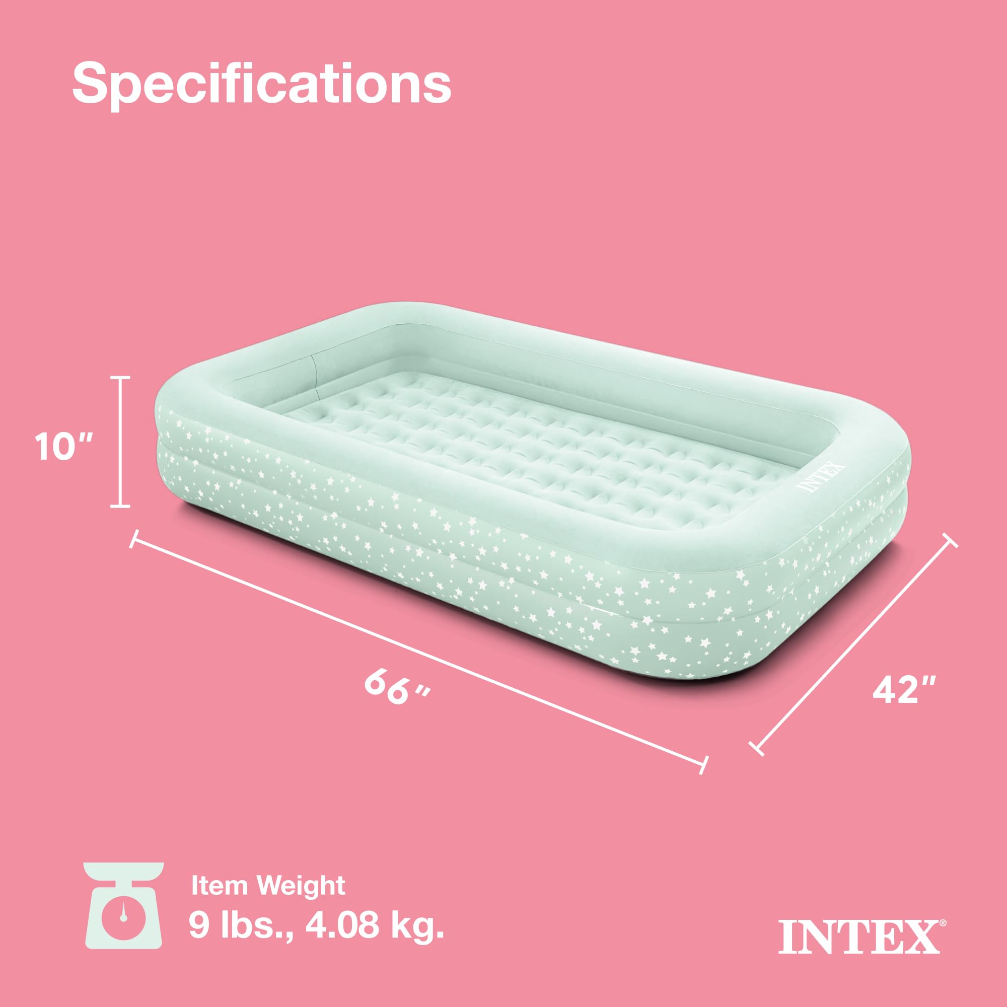 Intex kids travel mattress with removable inner mattress for easy transport