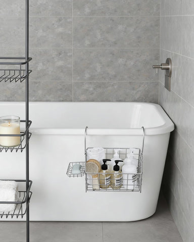 IntreLife no-tools installation highlights quick setup for renters and shared bathrooms.