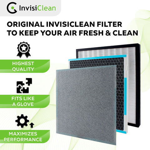 InvisiClean Aura IC-5018 prefilter protects the main filter.