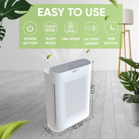 InvisiClean Aura II compact portable design suitable for bedrooms and offices