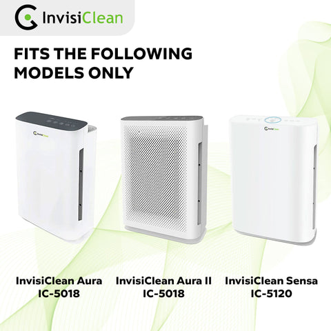 InvisiClean filter packaging shown for easy replacement.