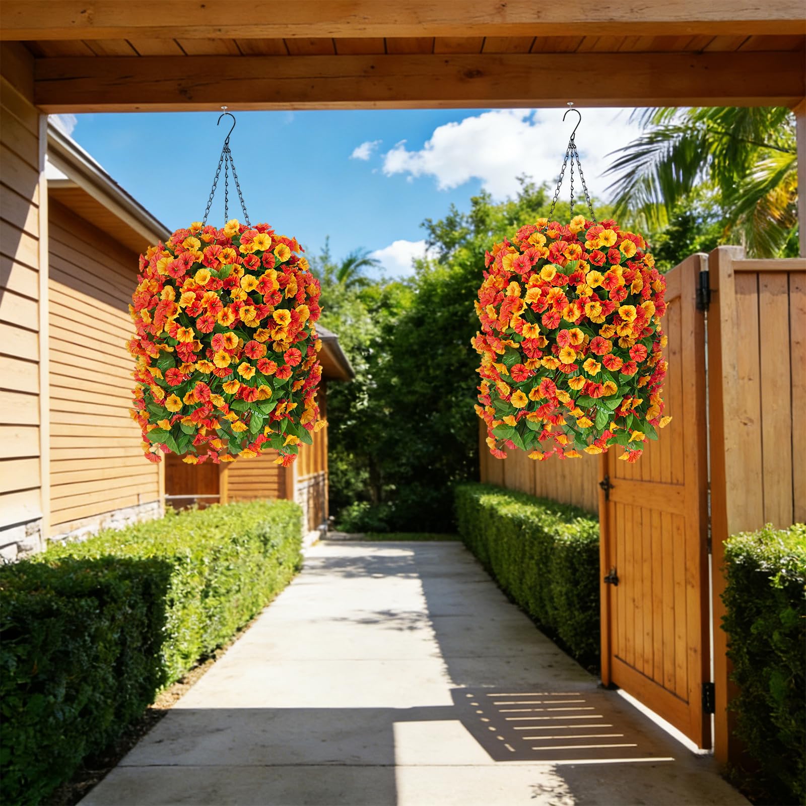 UV-resistant INXUGAO decor withstands sun for outdoors without fading.