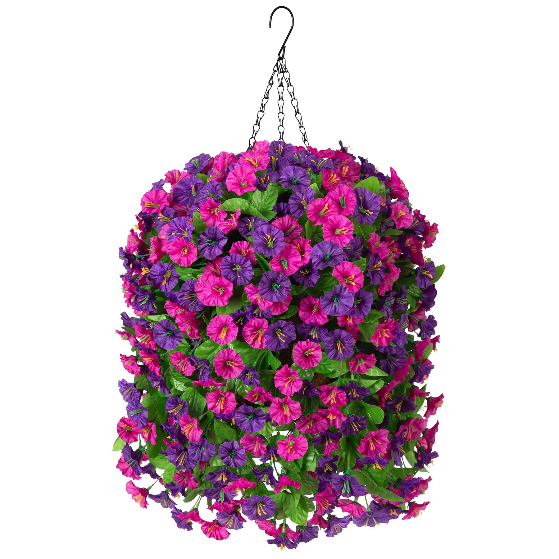 INXUGAO artificial hanging basket assembly for porch décor