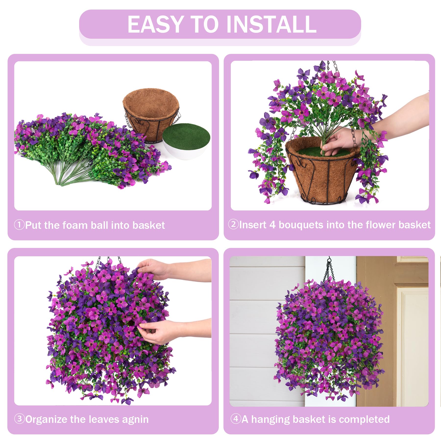 INXUGAO daisy and eucalyptus arrangement showcases UV-resistant blooms for outdoor spaces.