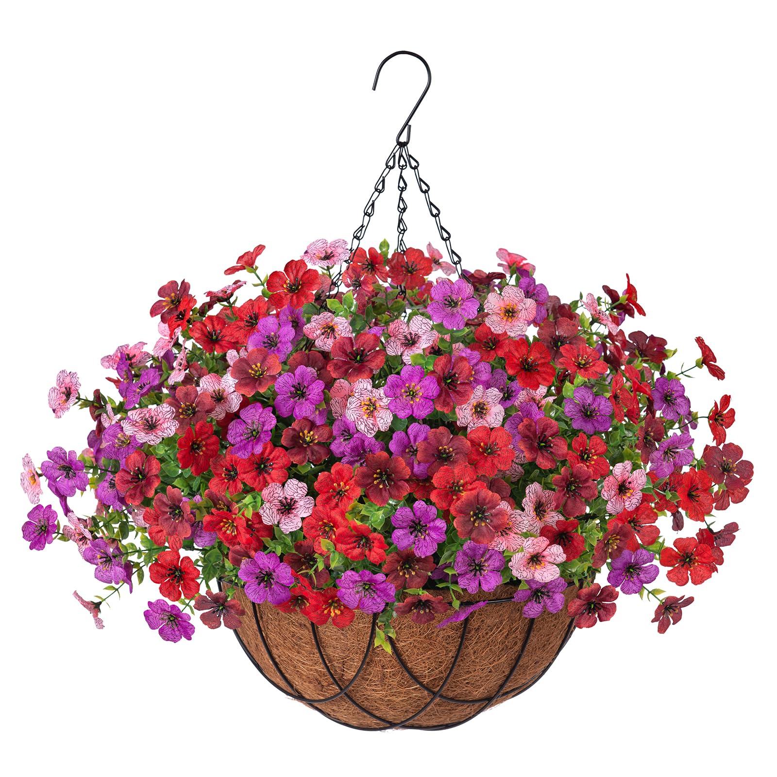 INXUGAO artificial silk daisy with eucalyptus front view for outdoor decor