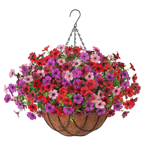 INXUGAO artificial silk daisy with eucalyptus front view for outdoor decor