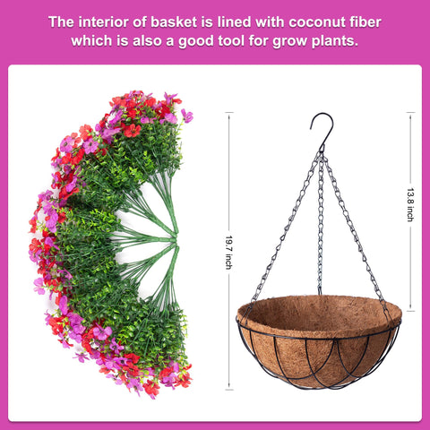 INXUGAO assembled hanging basket demonstrates quick setup in minutes