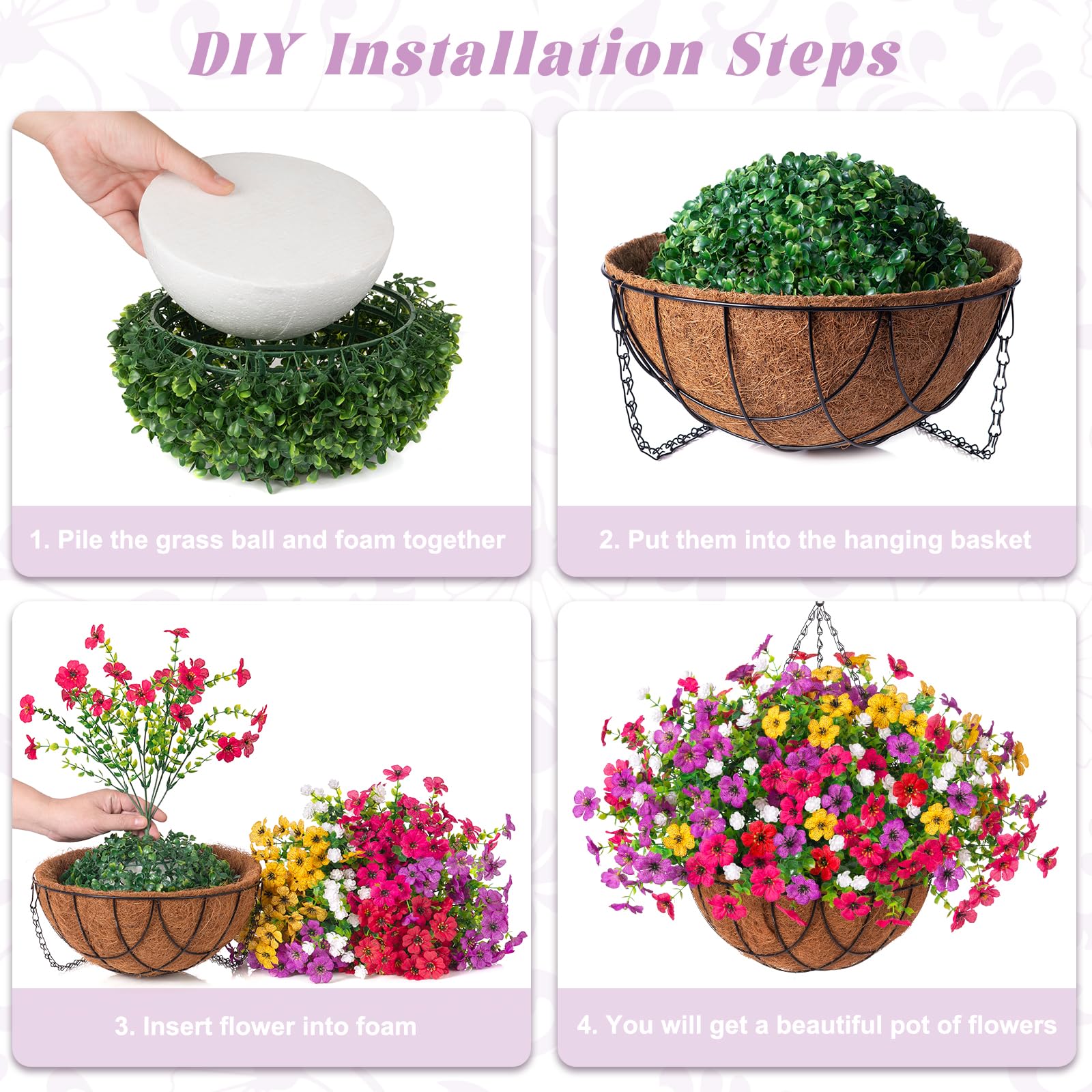 INXUGAO UV-resistant faux plant for maintenance-free garden vibes