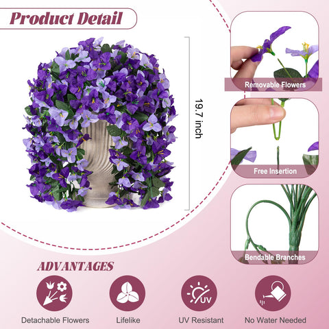 INXUGAO bougainvillea front door decor showcasing vibrant purple hues.