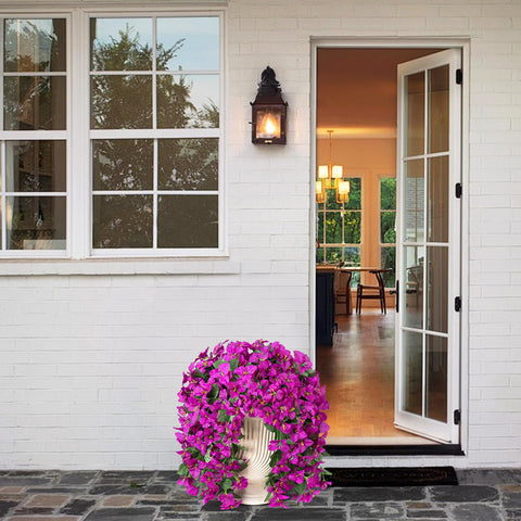INXUGAO bougainvillea outdoor decor at dusk with UV-resistance.