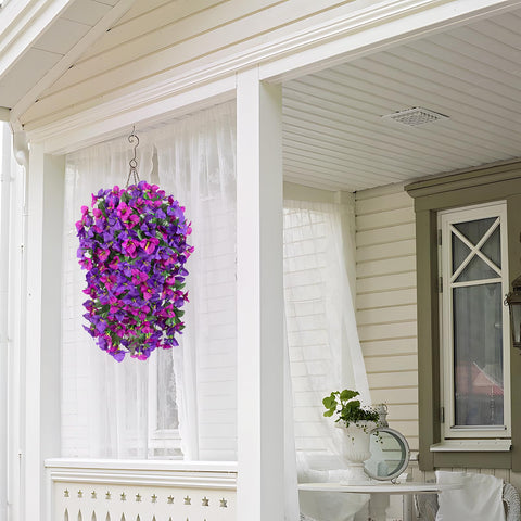 INXUGAO bougainvillea trailing vines on balcony add garden-like charm.