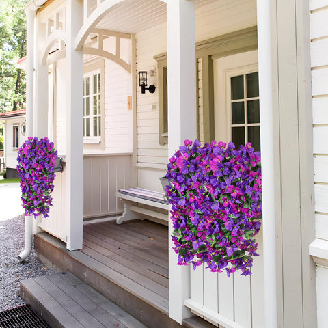 INXUGAO bougainvillea trailing vines in planters elevate entryway ambience.