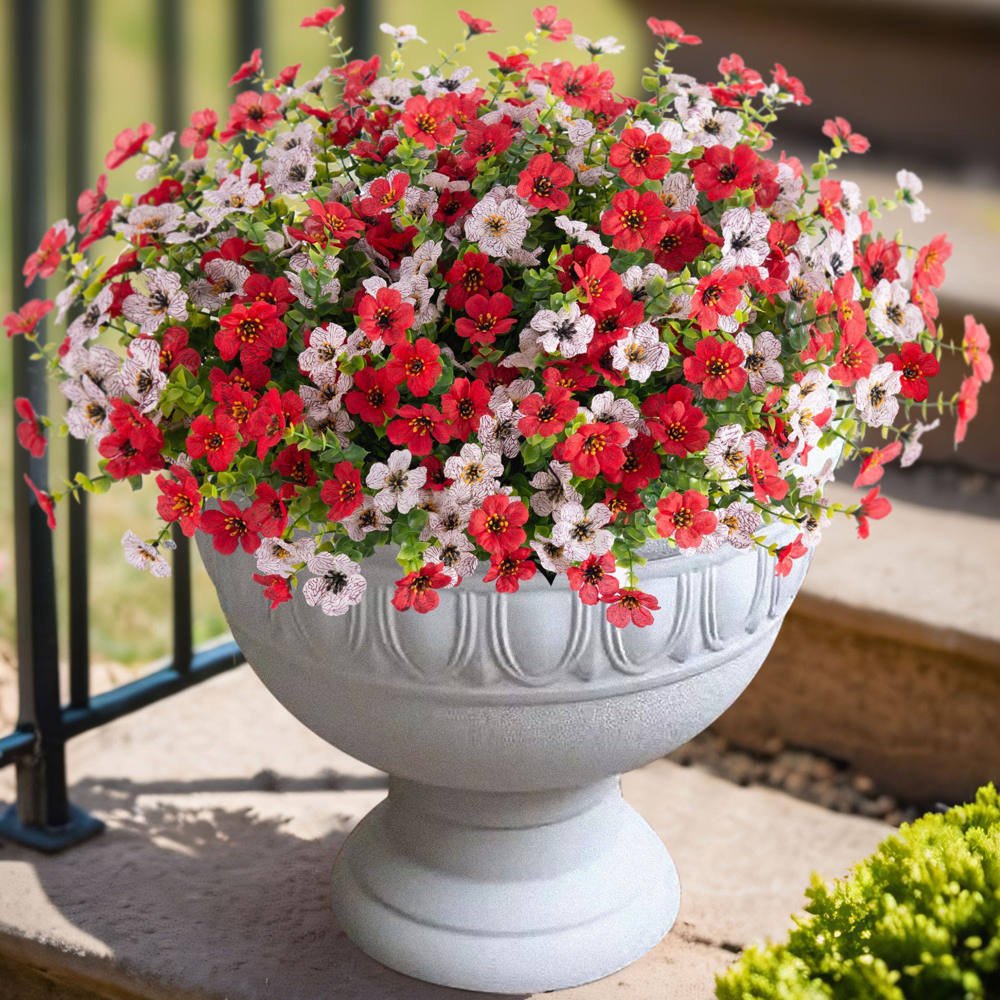 INXUGAO colorful daisy bundles brighten doors, porches, and patios.