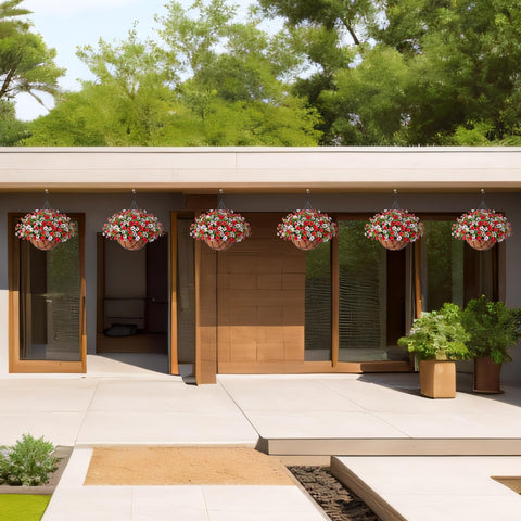 INXUGAO hanging planter blends realism and style for indoor frames or garden corners.