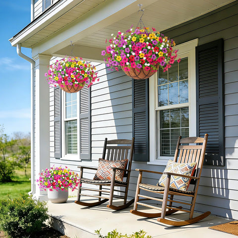 INXUGAO outdoor-ready daisy and eucalyptus decor for balconies