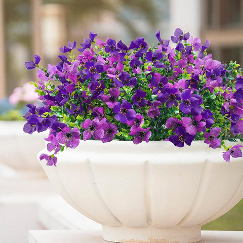 INXUGAO durable plastic flowers withstand weather without fading.
