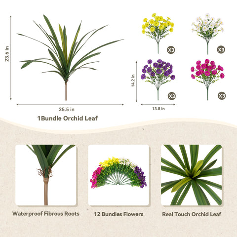 INXUGAO eucalyptus leaves detail for lush, natural-looking filler