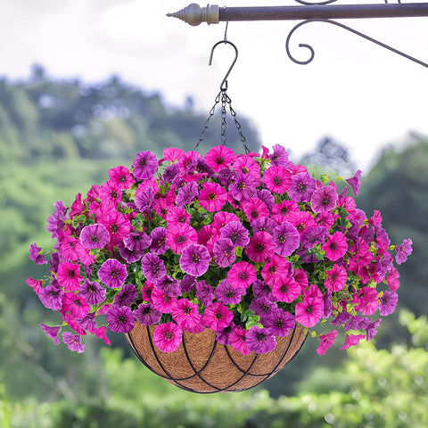 INXUGAO decorative hanging blooms on garden fence offering easy care.