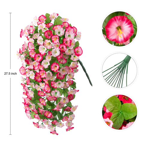 INXUGAO hanging flowers vines detail with blossoms and leaves for natural charm