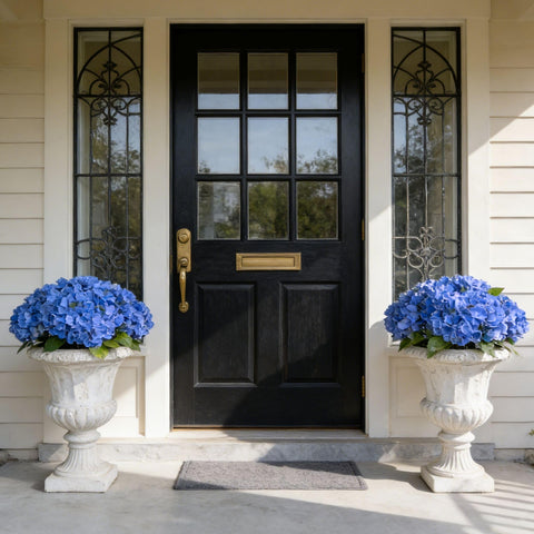 INXUGAO blue hydrangea blooms with latex real-touch feel for weddings