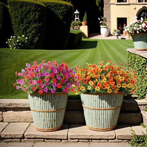 INXUGAO UV-resistant faux greenery maintains color in sun and rain