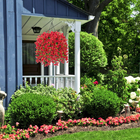 Versatile indoor or outdoor decor from INXUGAO hanging flowers.