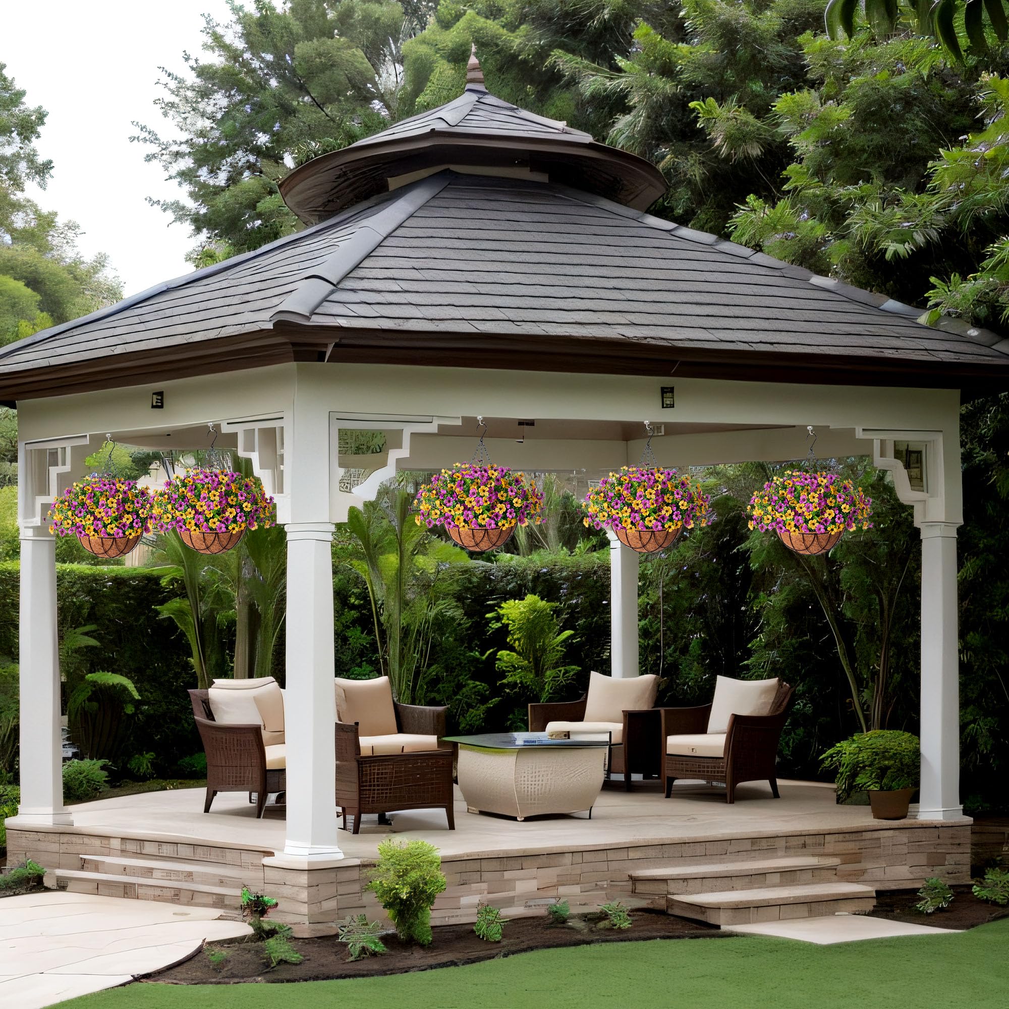 INXUGAO outdoor decor friendly setup for patios balconies and yards.