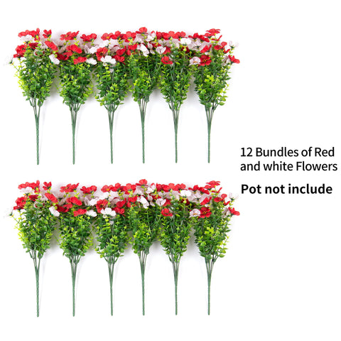 INXUGAO outdoor planter display showcases daisies for porch or garden.