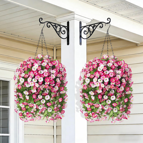 INXUGAO UV-resistant faux flowers withstand sun and weather.