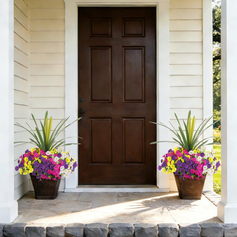 INXUGAO porch garden display with mix colors for outdoor charm