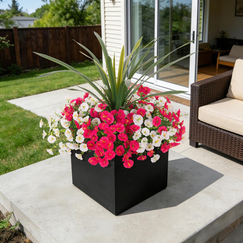 INXUGAO porch planter display offers low-maintenance beauty for balconies.