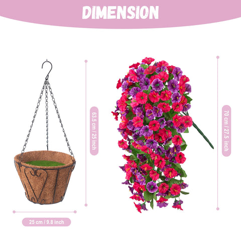 INXUGAO rattan basket detail with metal chain for sturdy hanging.