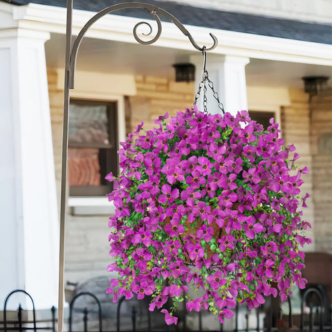 INXUGAO realistic faux flowers enhance year-round curb appeal.
