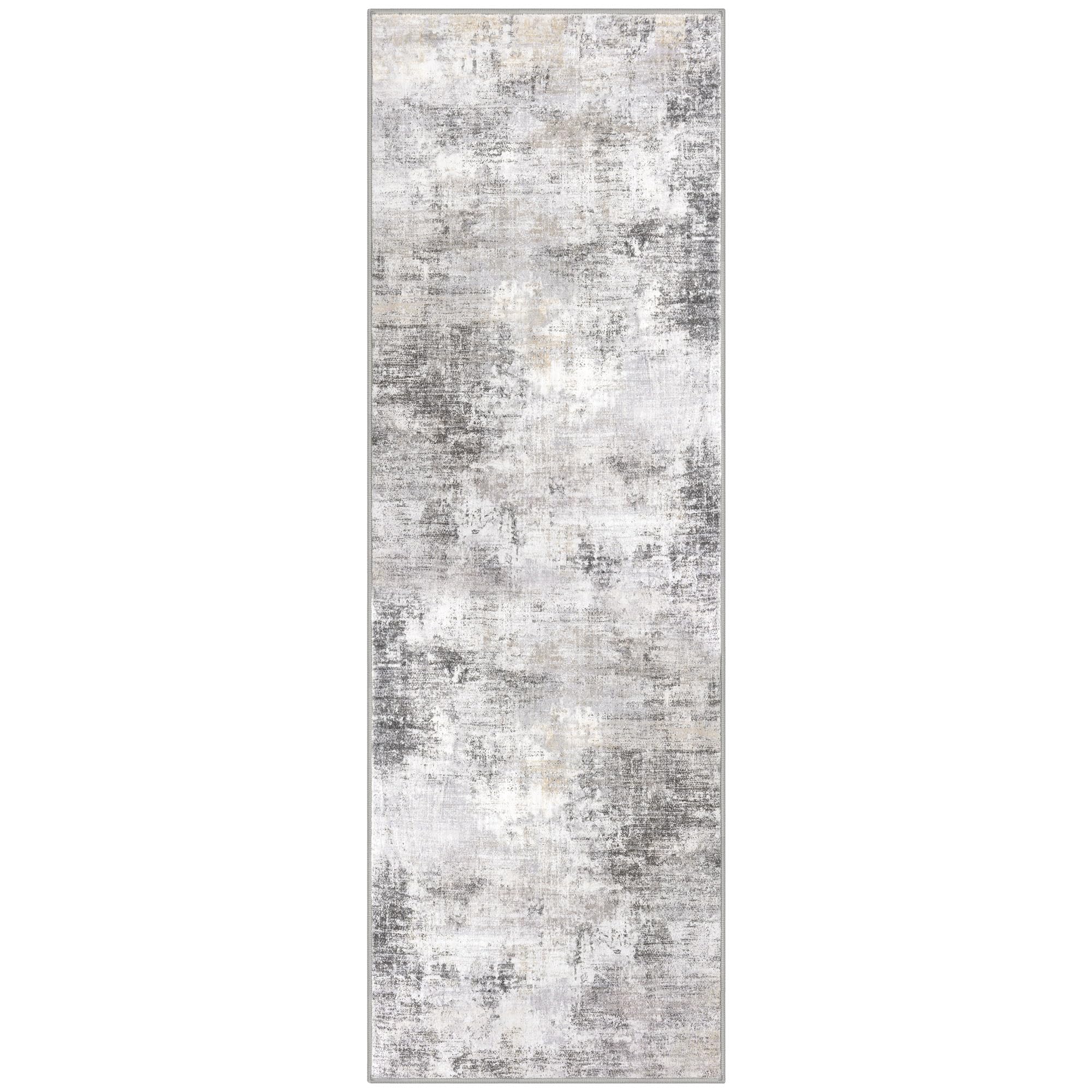 IOHOUZE Abstract Runner 2x6 room setup scene elevates décor with abstract pattern.