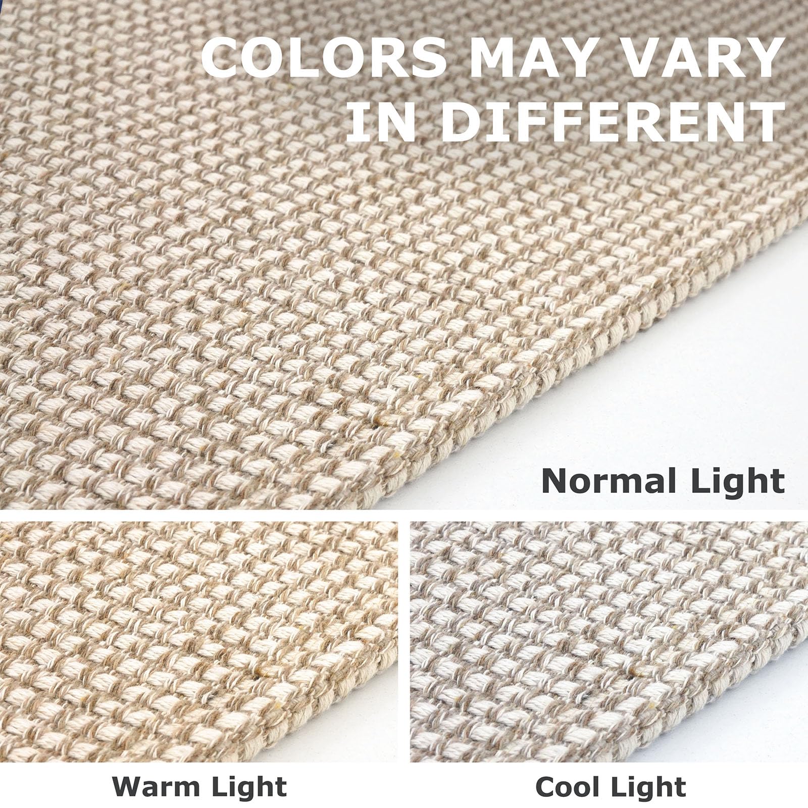 IOHOUZE no-printed pattern rug maintains color vibrancy after washing.