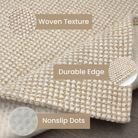 IOHOUZE no-printed woven pattern resists fading after washes.