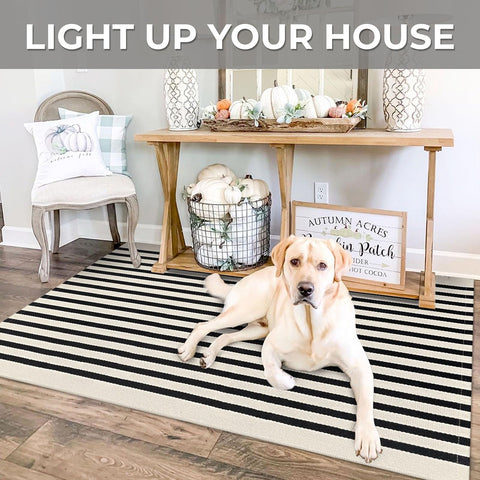 IOHOUZE porch rug enhances curb appeal while staying easy to clean
