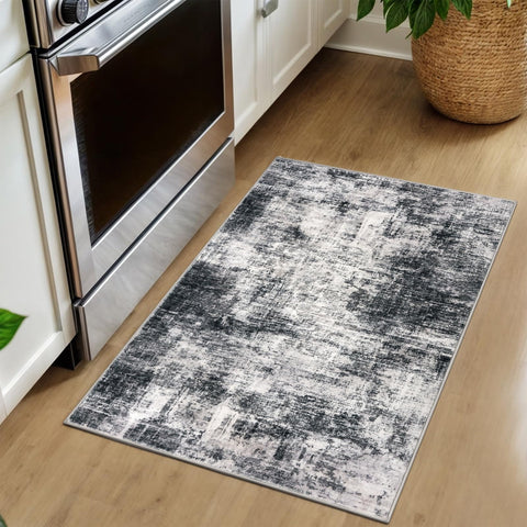 IOHOUZE small abstract rug 2x3 fade-resistant fibers retain vibrant appearance