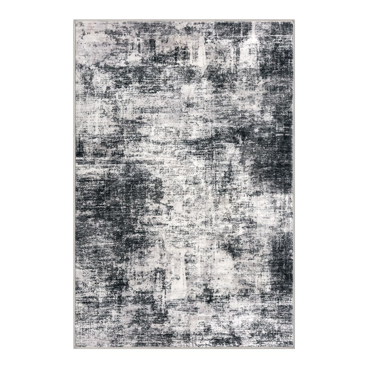IOHOUZE small abstract rug 2x3 entryway mat in-use blends art and practicality