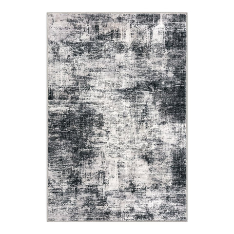 IOHOUZE small abstract rug 2x3 entryway mat in-use blends art and practicality