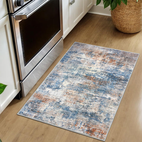 IOHOUZE soft-touch rug delivers cozy underfoot feel for busy entryways.
