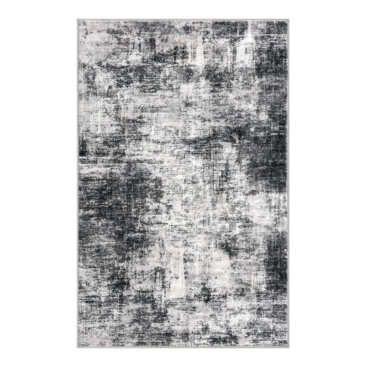 IOHOUZE black gray white rug color enhances versatile room styling.