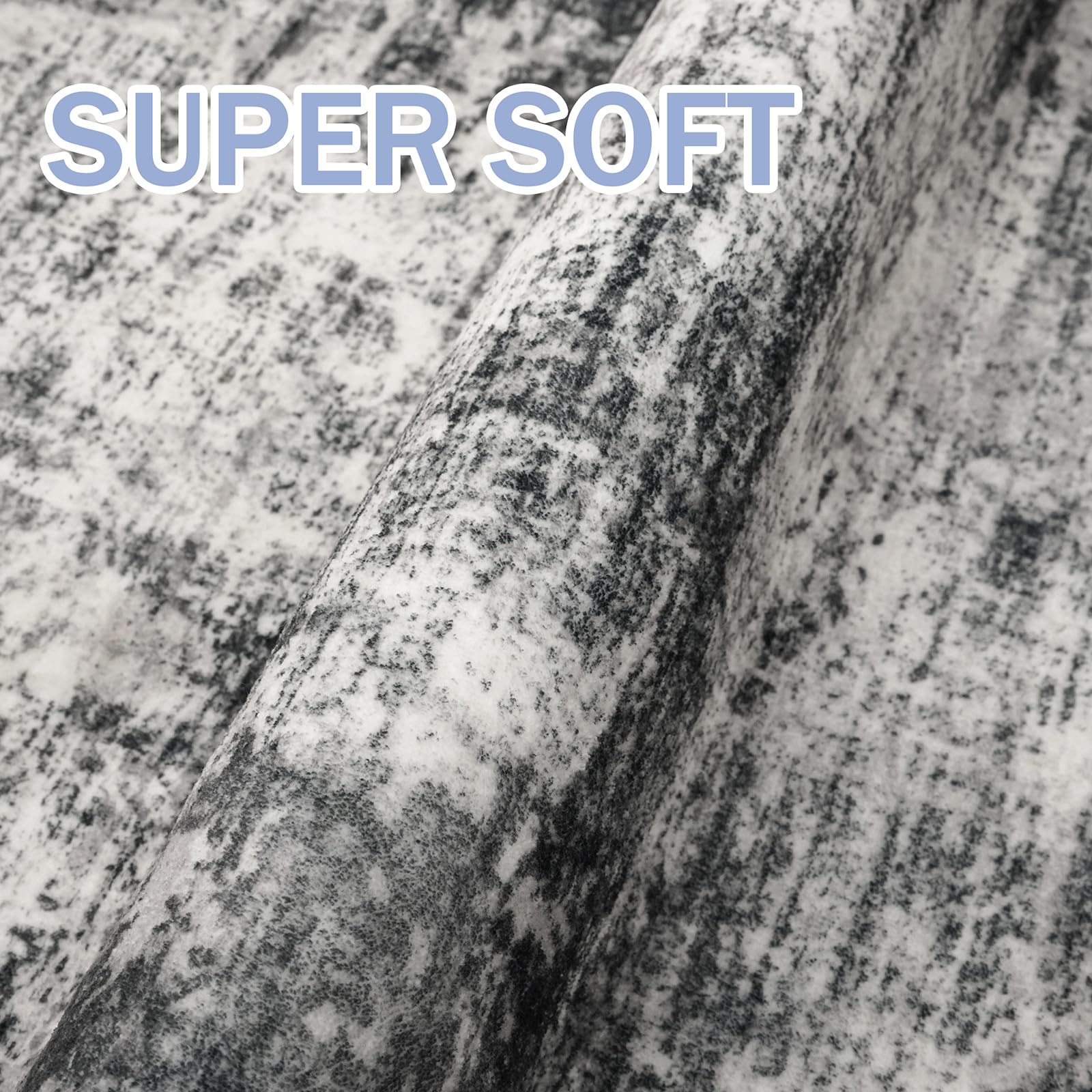 IOHOUZE plush soft rug offers a gentle touch underfoot for daily comfort.