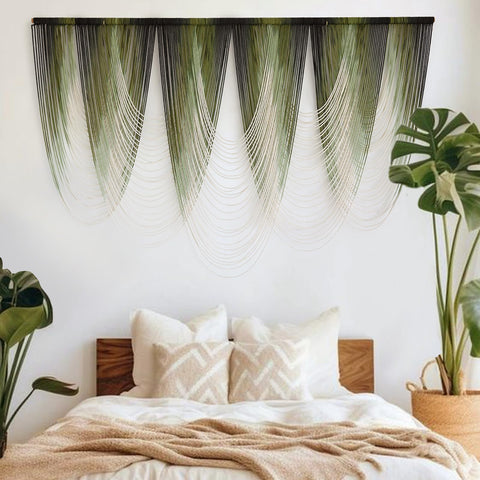 IOWER boho bedroom decor macrame poster adds natural warmth