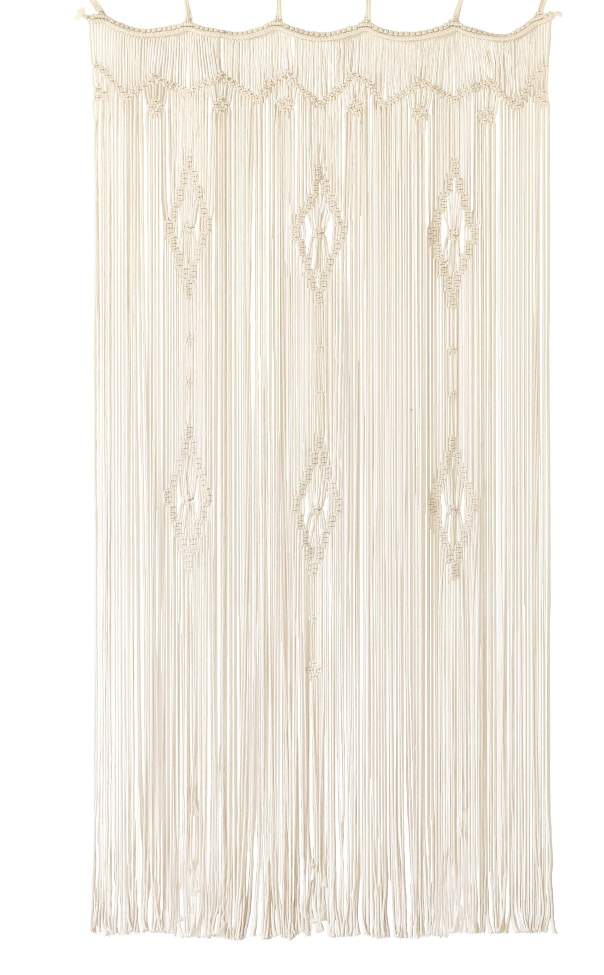 IOWER macrame curtain window panel highlights minimalist texture and soft light.