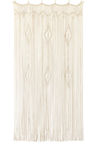 IOWER macrame curtain window panel highlights minimalist texture and soft light.